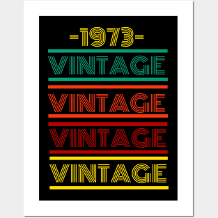 1973 Vintage Retro Colorful Posters and Art